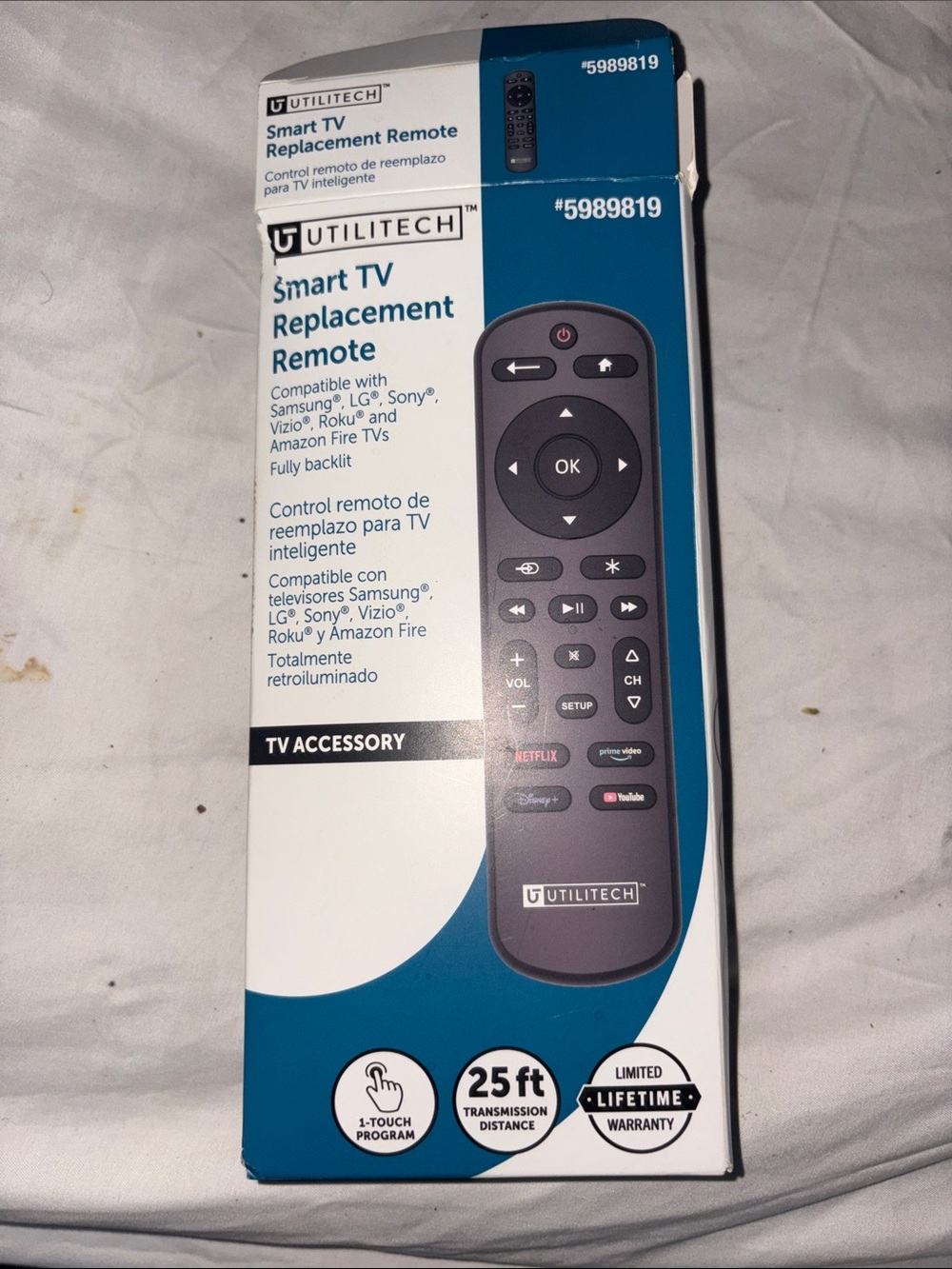 Gray Smart TV Replacement Remote